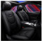 JDWBT Autositzbezüge Leder, Kunstleder Sitzbezug Auto Vordersitze Hinten 5 Sitz Voll Set Universal Pad Seat Protectors (Farbe : Schwarz)