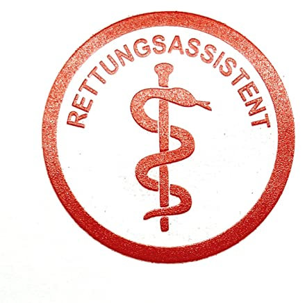 2 Rettungsdienst Feuerwehr Helmaufkleber Aufkleber Äskulapstab RETTUNGSASSISTENT