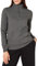 Amazon Essentials Damen Langarm-Oberteil aus Fleece mit Viertelreißverschluss (in Übergröße erhältlich), Dunkelgrau Meliert, L