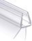 Wellba Joint de porte de douche de qualité supérieure (1 x 90 cm) pour porte en verre de 6 mm, 7 mm, 8 mm d'épaisseur | Joint de douche étanche ou joint de cabine de douche avec lèvres en caoutchouc