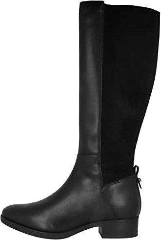 Geox D Felicity Smooth Leather, Stivali Donna, Black, 35 EU