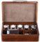 Shanik Uhrenbox für Herren, personalisierte Uhren-Aufbewahrungsbox mit 5 Fächern, bester Holz-Organizer für persönliche Gegenstände wie Handy, Airpods, börse