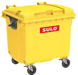 Sulo CITYBAC Müllcontainer 1100L mit Flachdeckel Gelb RAL1018
