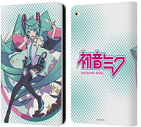 Head Case Designs Licenciado Oficialmente Hatsune Miku Pasteles Gráficos Carcasa de Cuero Tipo Libro Compatible con Apple iPad Air 2 (2014)
