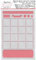 Aladine - Kalender-Schablone für Bullet Journal – Scrapbooking und kreative Hobbys – Schablone Format A5, Buchstaben Stil Brush