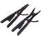 Heavy-Duty Circlip Pliers Set for Internal & External Use - 16 Snap Tool Kit with Replacement Tips