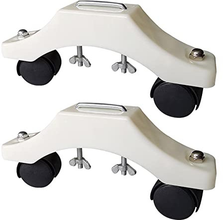 ZYWUOY Pied de chauffage électrique réglable avec roulettes pour un déplacement facile