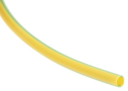 Green/Yellow PVC Cable Sleeve by HellermannTyton, 3mm Diameter, 100m Length