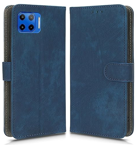 Custodia Compatibile con Motorola Moto G 5G Plus, Blocco RFID Copertura Protettiva Pelle Magnetica Flip Cover Antishock Slot Carte e Supporto