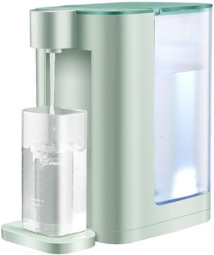 Instant Hot Water Dispenser Countertop Water Boiler, Coffee with Fast Heating Function Electric Kettles 5 Gear Temperatures and 2 Outputs 102 Ounce 3L Water Tank Capacity green