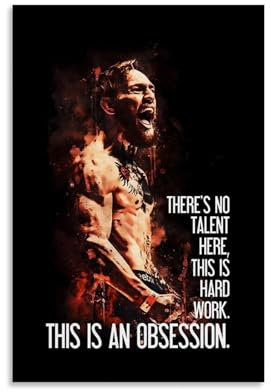 VILFO MMA Conor McgregorCanvas-Poster, dekoratives Gemälde, Leinwand, Wandposter und Kunstdruck, moderne Familienschlafzimmer-Dekoration, Poster, 20 x 30 cm