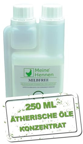 Meine Hennen FederFit 250 ml Trinkwasserzusatz, zur unterstützung bei einem Milbenbefall, mit ätherischen Ölen ideal für Hühner, Wachteln und anderes Geflügel