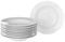 LOLAhome Juego de 12 platos hondos redondos blancos de porcelana de 21 cm. Configura tu vajilla completa moderna para 12 personas a tu gusto