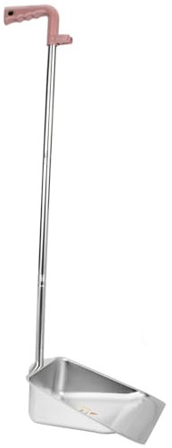 HOLIDYOYO Paletta Per La Pulizia in Acciaio Inossidabile Di Alta Qualità Manico Per Pala Da Ufficio Paletta Per La Pulizia Della Casa Casuale