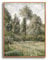 hyidecorart Vintage Leinwand Bilder mit Rahmen Holz, 30x40 cm Wandbilder Wohnzimmer Natur Wald Landschafts Bild Aesthetic, Wanddeko Schlafzimmer Gemälde Desktop Badezimmer Büro Zimmer Esszimmer Flur