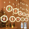 ZZXLOPEZ Cortina Luces Navidad, 3m 100LED Cadena de Luces Navidad Decorativas, 8 Modos Cortina Luces con Control Remoto, Cadena de Luces para Decoración Navideña, Ventana, Fiesta, Balcón, Jardin