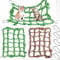 2Pcs Colorful Rat Cage Accessories with 8Pcs Slackline, Woven Climbing Net Pet Hammock Netting Toy Hanging Hammock Net with 4 Hooks Small Animal Supplies Rope Ladder for Parrot Bird Hamster Squirrel