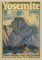 Yosemite – Southern Pacific Lines Vintage-Zug-Reise-Poster, Reproduktion – 6,3 x 8,9 cm, rechteckiger Magnet