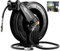 Retractable Pressure Washer Hose Reel, Heavy Duty Steel Professional Power Wash Hose Reel ，Double Arm 50FT x 3/8 with 5 ft Lead for Water/Air/Oil，4000 PSI [Pressure Cleaning Hose not Included ]