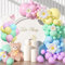 Kit Arco Palloncini Pastello,116pcs Kit Ghirlanda Palloncini Compleanno Macaron Pastello con Palloncini Margherita, Palloncini Pastello Decorazione Compleanno per Baby Shower Anniversario Matrimonio