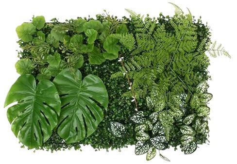 NASSMOSSE Plantes artificielles Interieur, Mur Vegetal Artificiel Interieur, décor de Mur d'herbe à Faible Entretien pour décoration de Mariage en intérieur et Jardin extérieur arrière
