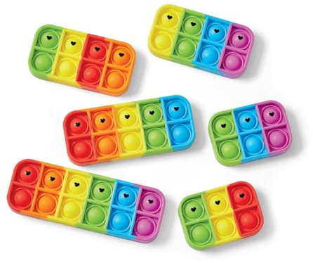 hand2mind Elkonin Box Sensory Bubble Poppers, Phonemic Awareness, Phonics Manipulatives, Science of Reading Classroom Materials, Speech Therapy Toys, Push Pop Fidget Toys for Kids, Fine Motor Tools
