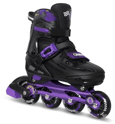 Nattork Inline Skates für Kinder und Erwachsene, 4 Größen Verstellbar Kinder Inliner, Renndesign Inline Skates für Damen Herren