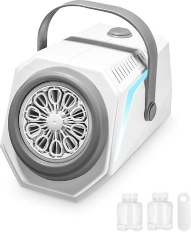 Ixydor Seifenblasenmaschine,Tragbare Seifenblasenmaschine,Automatischer Blasenmacher Kinder 20000+ /Min,Blasenmaschine Elektrisches Blasenspielzeug für Bühnen,Hochzeit,Oster,Karneval