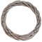 Yurosiay Weidenkranz Holzkranz Künstliche Rebenkranz Weihnachtsgirlande Natürlicher Kranzrahmen Strohkranz Frühling Weidengirlande Türkranz Weihnachten Rattan Ring für DIY Heimdekor Grau 50CM
