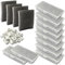 beaufan Ac350014 Ac350013 Kit di filtri di Ricambio per Acquario Askoll Pure M-L-XL, Include 1 Confezione di Anelli in Ceramica da 200 g, 4 spugne filtranti e 10 cartucce