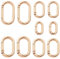 10 Stück Karabiner Gold Karabinerhaken für Taschen Runder Karabinerring, Schraubkarabiner, Türverschlüsse Mehrfunktionale, Schlüsselanhänger für Rucksack Geldbörsen Schlüssel Tasche Handtasche Basteln