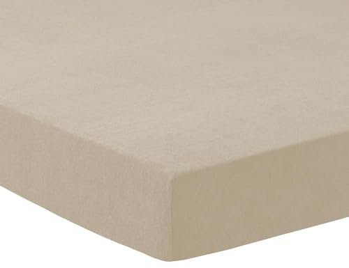 TRAUMSCHLAF Frottee Massageliegenbezug Therapieliegenbezug Taupe, 80x190x10 cm