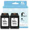 Penguin 305XL Schwarz Druckerpatronen für HP Envy 6000e Patronen für Envy 6010e 6020e 6022e 6030e 6032e für Envy Pro 6400 6420 6422 6430 6432 für HP 305 Druckerpatronen XL(2 Schwarz)