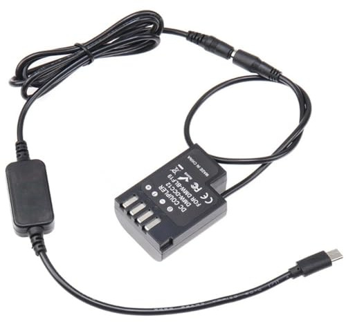 Flaroey DMW-BLF19E Fully Decoded DMW-DCC12 Fake Battery+USB-4017 8.7V Voltage Regulation Line Black Plastic 1 Piece