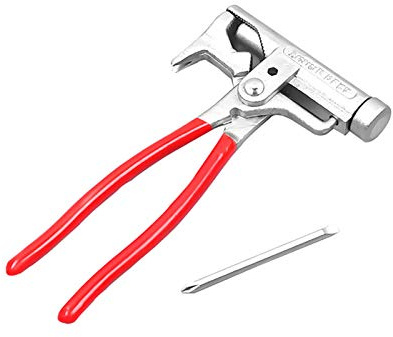 10 in 1 Stiletto Hammer Multifunction Hammer Screwdriver Wire Cutter Covered with Non Slip Rubber, Ergonomic to Hold and Use Applied for Home Decoration, Appliance Repair