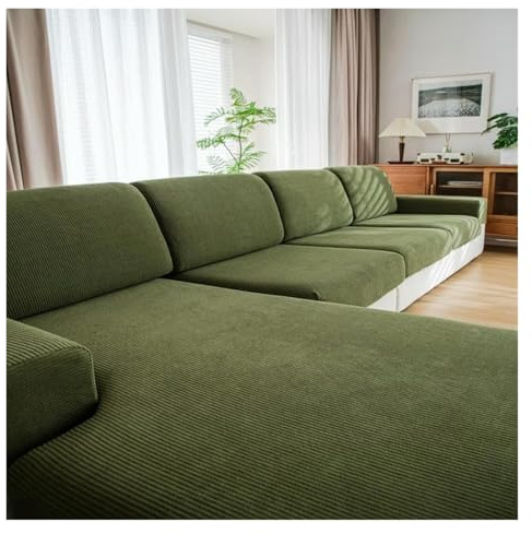 Wasserdichter elastischer Samt-Sofabezug, rutschfester Schutz für 1/2/3/4-Sitzer und Ecksofa, Wohnzimmer (Stil 1, M)
