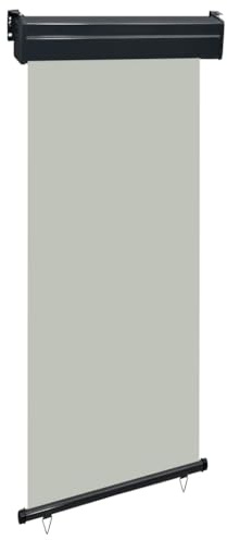 Store Vertical Extérieur, Brise-Vue Paravent Pare-Soleil pour Balcon Jardin 85x250 cm Gris
