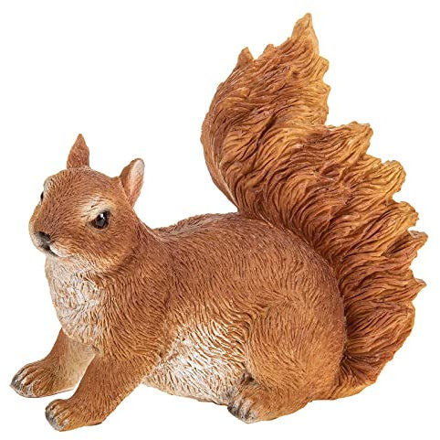 SIDCO Eichhörnchen sitzend Gartenfigur Hörnchen Figur Garten Dekofigur