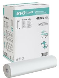 Celtex - Lot de 6 rouleaux de drap d’examen médical en pure cellulose, 2 épaisseurs, 60 cm x 80 m