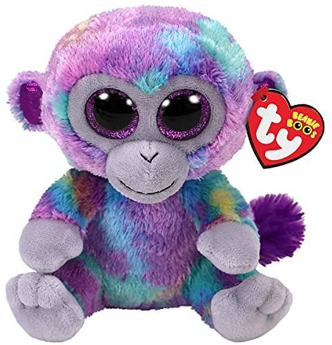 TY 36845 Zuri, AFFE bunt 15cm, mit Glitzeraugen, Beanie Boo's