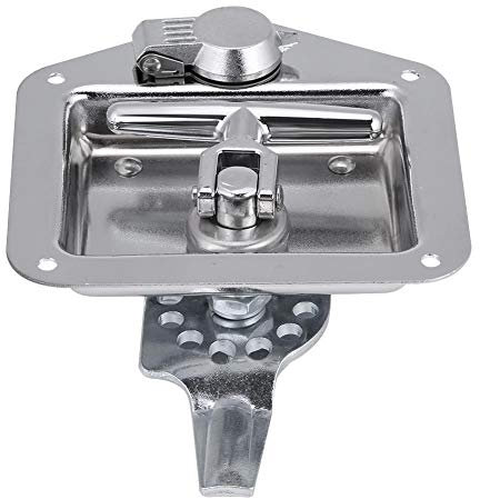 Serrure Porte Camion, Qiilu T Forme Poignée Serrure Outils En Acier Inoxydable Pliant T-Poignée Latch Pliant Boîte Clés Kit pour Camion Remorque Car Camp