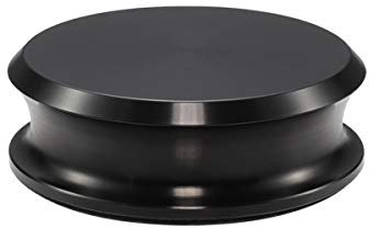 RonXer, stabilizzatore per dischi in vinile, morsetto per giradischi in alluminio, riduce le vibrazioni per dischi in vinile, colore nero black small
