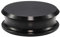 RonXer, stabilizzatore per dischi in vinile, morsetto per giradischi in alluminio, riduce le vibrazioni per dischi in vinile, colore nero black small