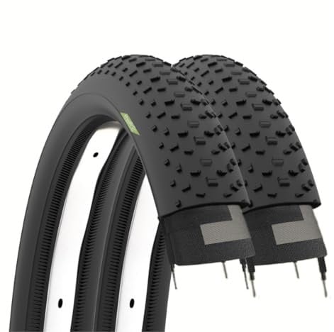 Ecovelò Unisex – Erwachsene 2 26 x 4.0 (100-559) für Fat Bikes, starre Reifen, Schwarz, 26