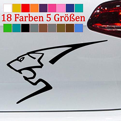 generisch Löwe Aufkleber Peugeot Optik Silhouette 206 207 208 307 308 407 RCZ JDM 5 Größen