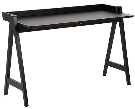 AC Design Furniture Maya Desk, Black, MDF, L: 51.6 x W: 126.6 x H: 80 cm, 1 pcs.