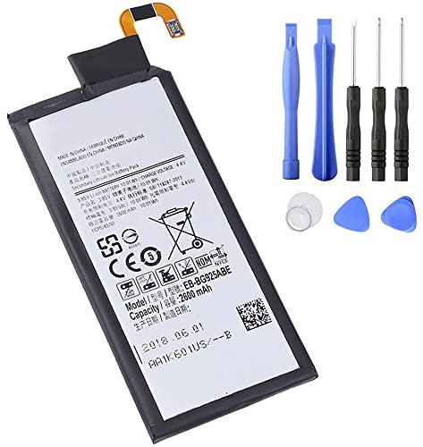 XITAIAN 4.4V 2600mAh EB-BG925ABE Ersatz Akku Kompatibel mit Samsung Galaxy S6 Edge G9250 G925F G925FQ G925S S6Edge G925A G925V with Tools