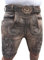 Royal Oktoberfest Lederhose bayerische Lederhose Herren Kurz Lederhosen Vintage Trachtenlederhose inkl. Trachtengürtel Gr 46-64 (52)