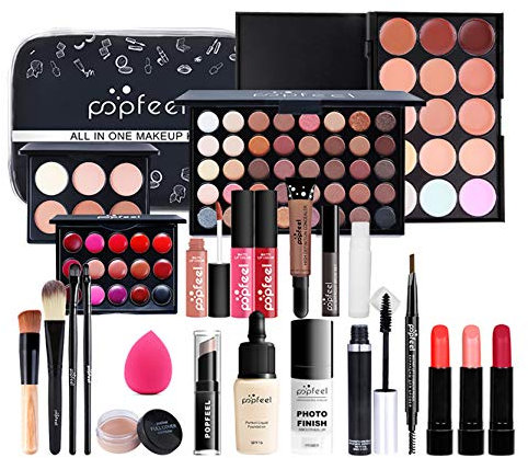 RoseFlower Trousse di Trucchi Set, Trucchi Donna Offerta Per Make Up Tavolozza Trucco Kit con Fard e Ombretti di Palette Professionali Completo Cosmetics da viaggio Per Donna & Bambina