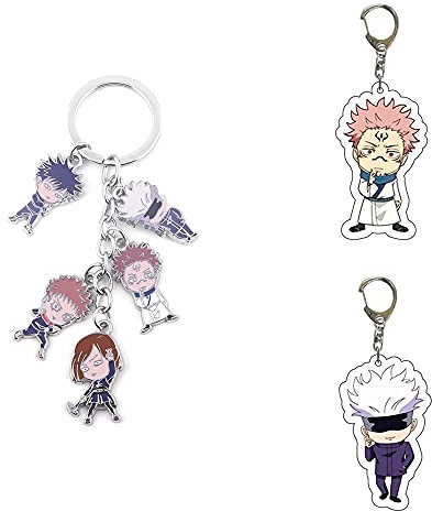 Jujutsu Kaisen Anime Acryl Doppellagiger Sandwich-Anhänger Conjuration Back Battle Heihui Schlüsselanhänger Armband